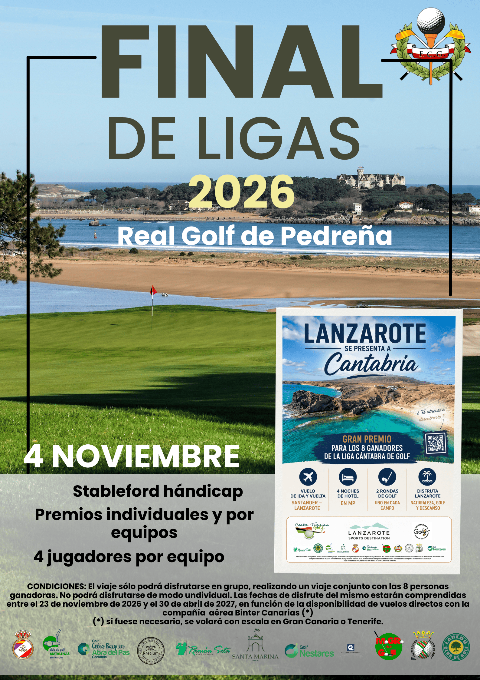 Lanzarote espera a los campeones de la Final de Ligas 2026